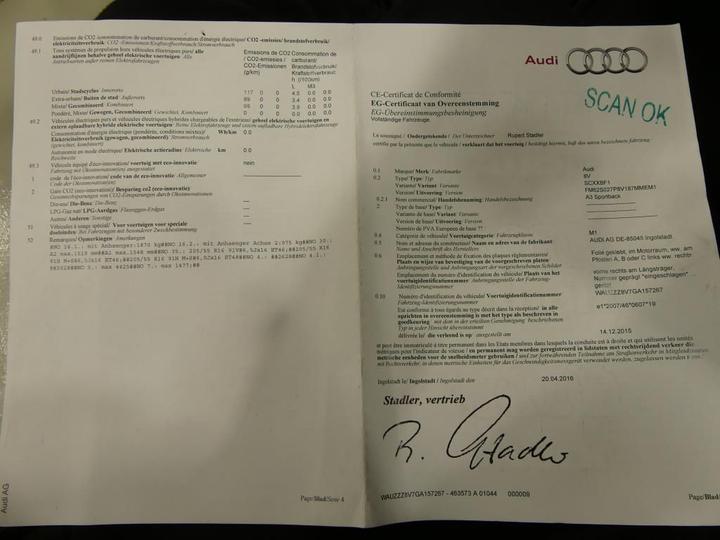 Photo 11 VIN: WAUZZZ8V7GA157267 - AUDI A3 SPORTBACK 