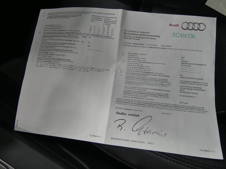 Photo 11 VIN: WAUZZZ8V7H1023523 - AUDI A3 SEDAN 