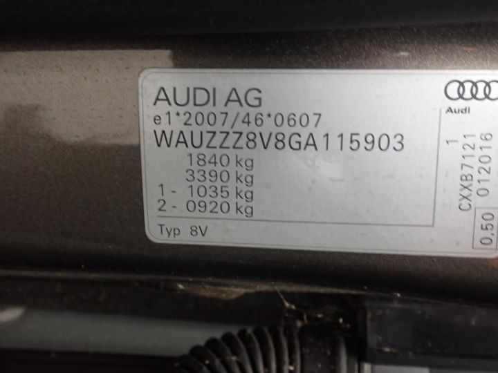 Photo 11 VIN: WAUZZZ8V8GA115903 - AUDI A3 SPORTBACK 