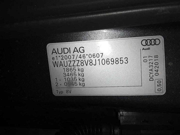 Photo 12 VIN: WAUZZZ8V8J1069853 - AUDI A3 2.0 TDI LIMOUSINE 