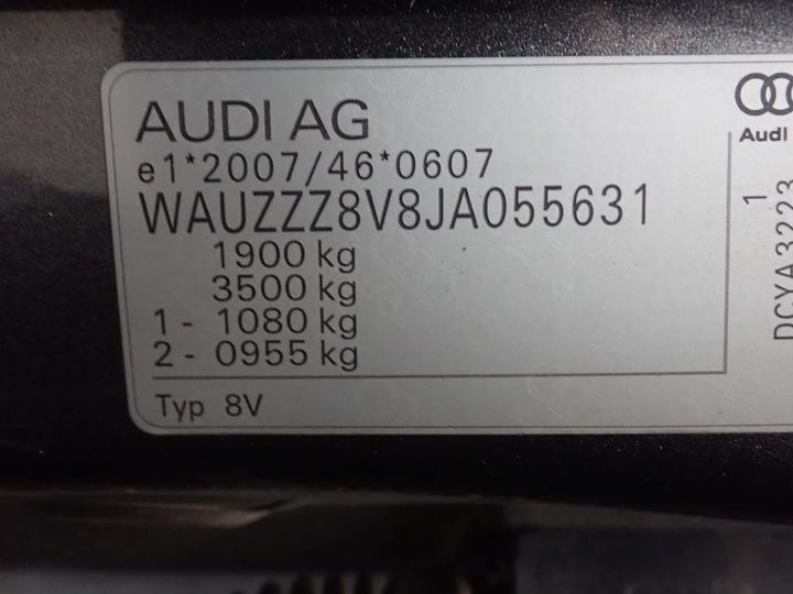 Photo 11 VIN: WAUZZZ8V8JA055631 - AUDI A3 SPORTBACK 