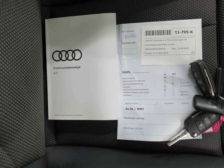 Photo 20 VIN: WAUZZZ8V9J1094616 - AUDI A3 LIMOUSINE 