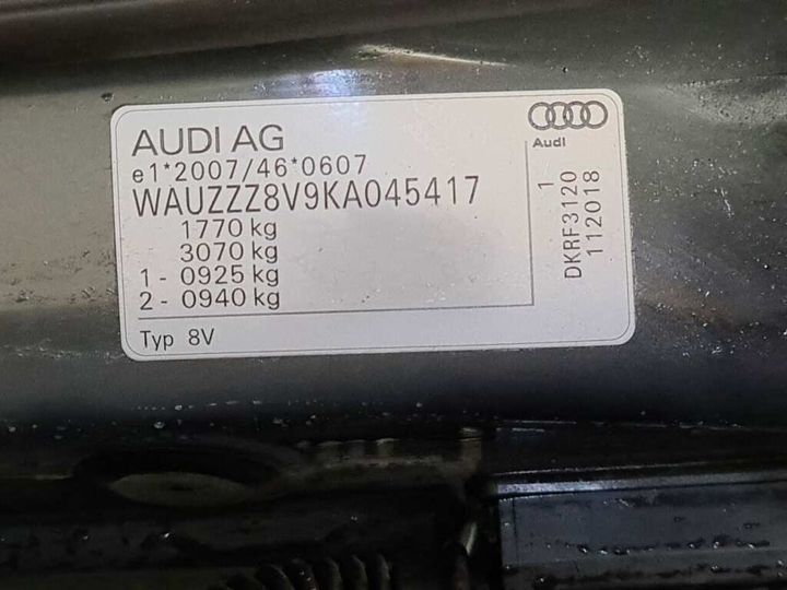 Photo 28 VIN: WAUZZZ8V9KA045417 - AUDI A3 