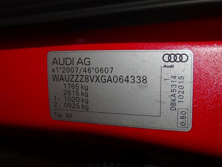 Photo 4 VIN: WAUZZZ8VXGA064338 - AUDI A3 