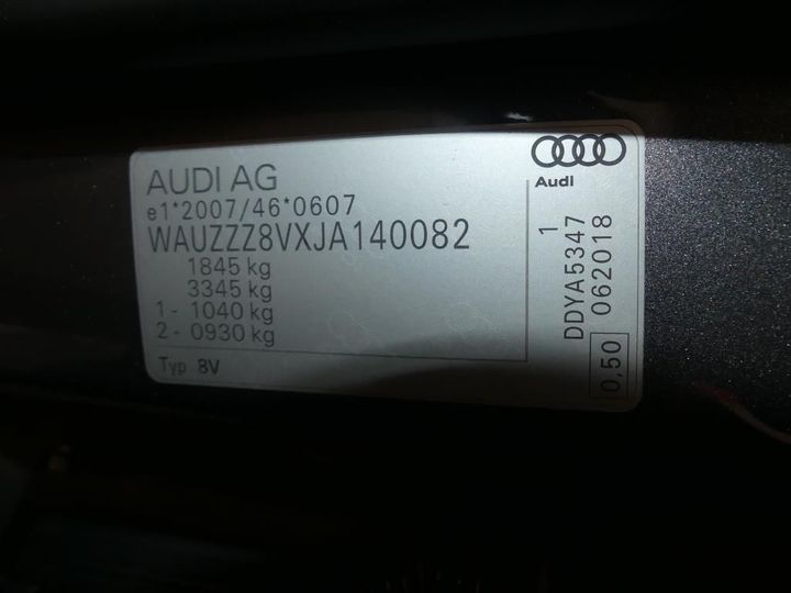 Photo 3 VIN: WAUZZZ8VXJA140082 - AUDI A3 SPORTBACK 