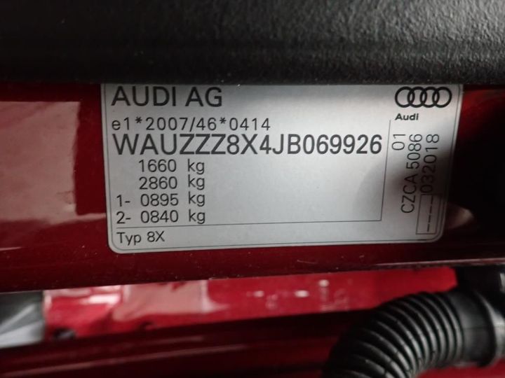 Photo 10 VIN: WAUZZZ8X4JB069926 - AUDI A1 SPORTBACK 