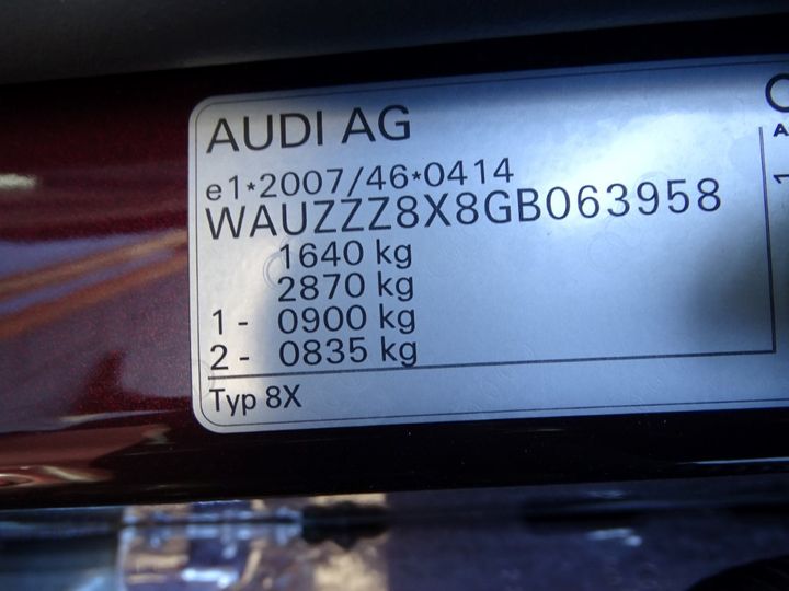 Photo 4 VIN: WAUZZZ8X8GB063958 - AUDI A1 