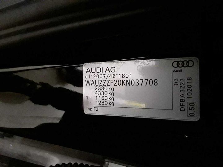 Photo 12 VIN: WAUZZZF20KN037708 - AUDI A6 AVANT 40 TDI S 