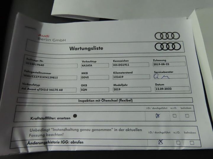 Photo 12 VIN: WAUZZZF21KN129815 - AUDI A6 