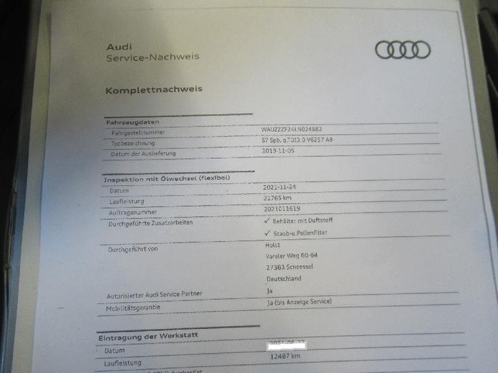 Photo 27 VIN: WAUZZZF24LN024882 - AUDI S7 SPORTBACK (4KA)(03.2019-&GT) 