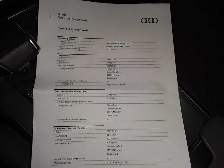 Photo 26 VIN: WAUZZZF26MN076256 - AUDI A6 AVANT 55 TFSI E 