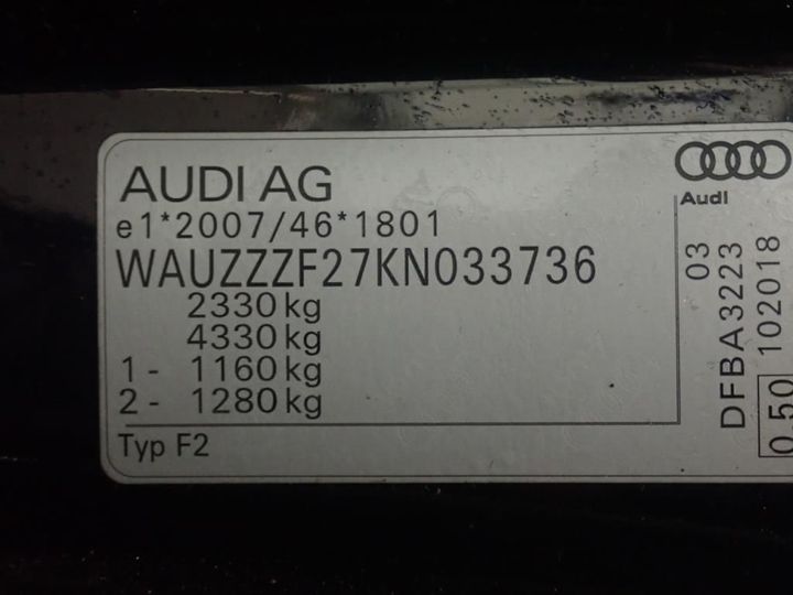 Photo 10 VIN: WAUZZZF27KN033736 - AUDI A6 AVANT 