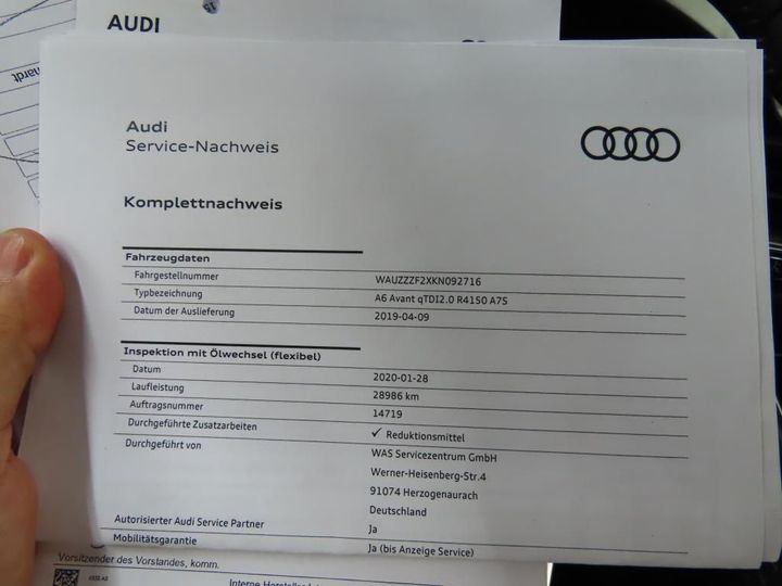 Photo 3 VIN: WAUZZZF2XKN092716 - AUDI A6 AVANT 