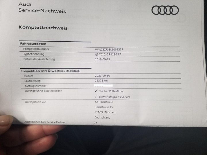 Photo 7 VIN: WAUZZZF33L1001237 - AUDI Q3 (F3B)(11.2018-&GT) 