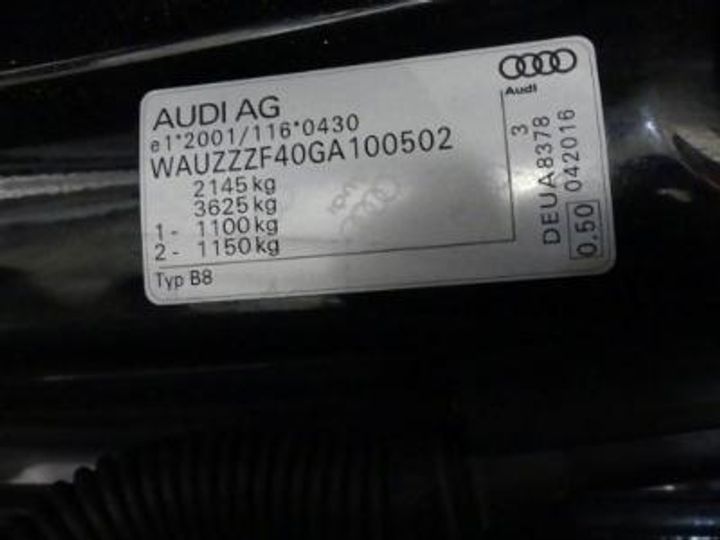 Photo 12 VIN: WAUZZZF40GA100502 - AUDI A4 AVANT DIESEL - 2016 