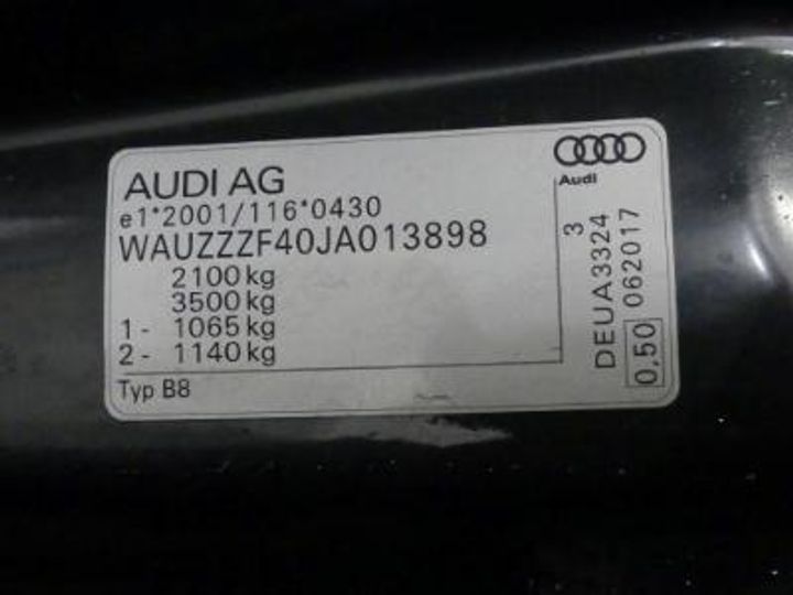 Photo 11 VIN: WAUZZZF40JA013898 - AUDI A4 AVANT DIESEL - 2016 