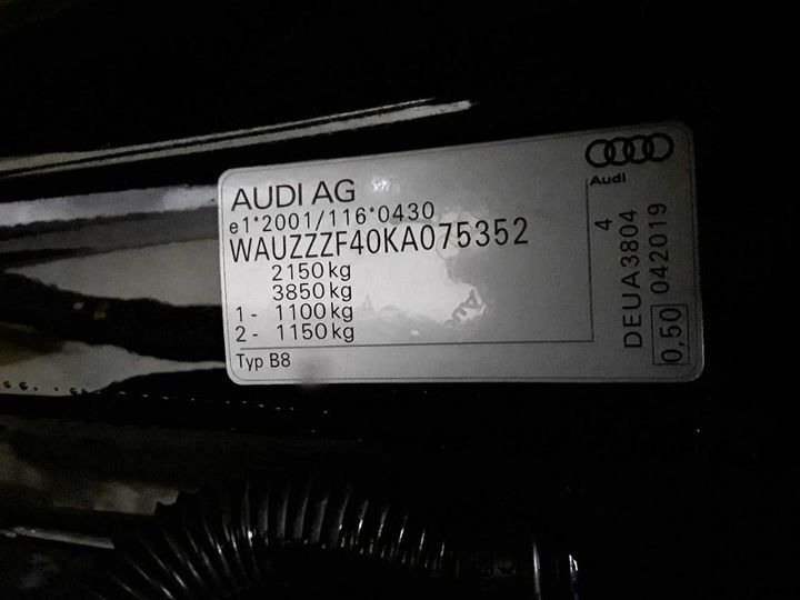 Photo 12 VIN: WAUZZZF40KA075352 - AUDI A4 AVANT 35 TDI S 