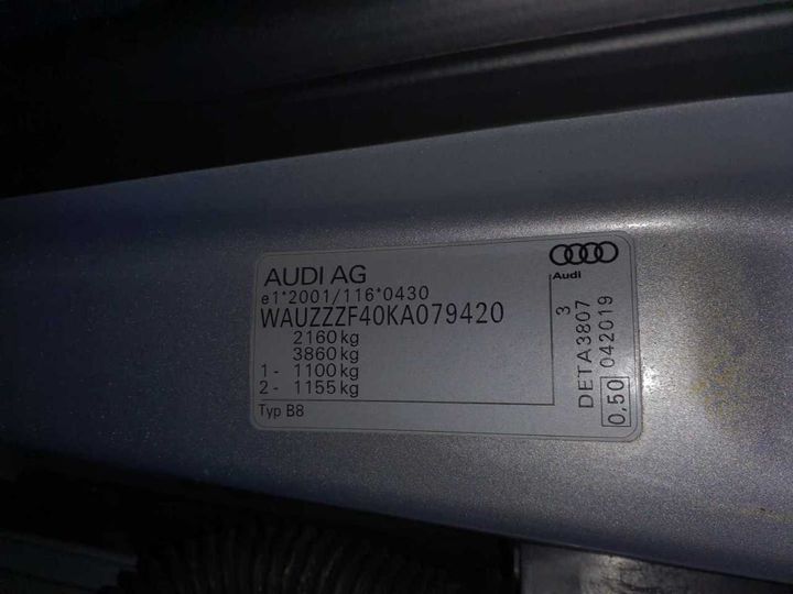 Photo 11 VIN: WAUZZZF40KA079420 - AUDI A4 AVANT 40 TDI 