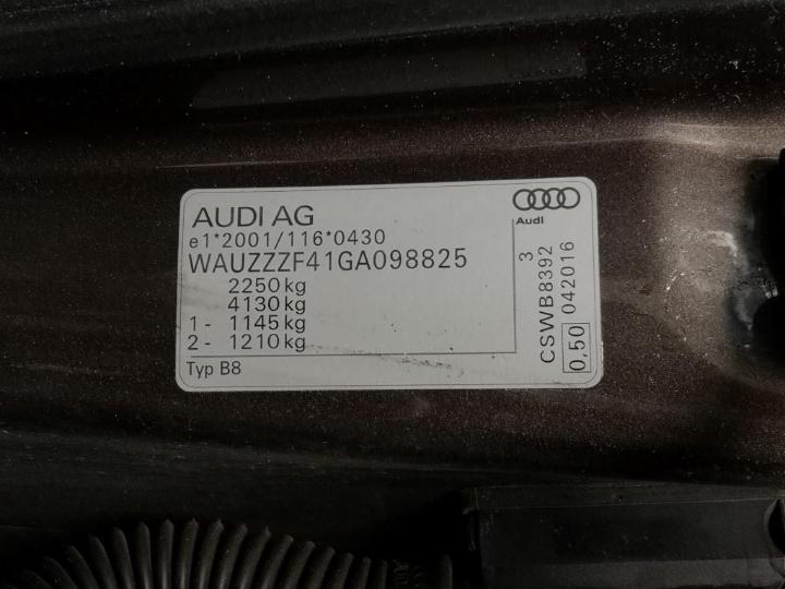 Photo 11 VIN: WAUZZZF41GA098825 - AUDI A4 AVANT 