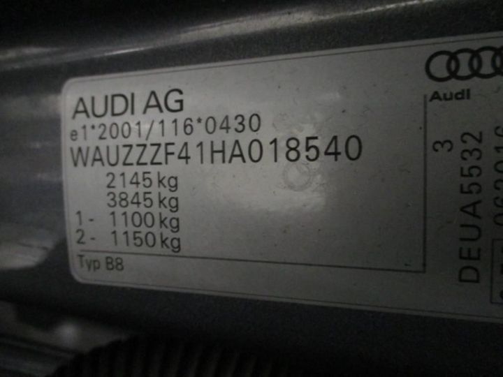 Photo 11 VIN: WAUZZZF41HA018540 - AUDI A4 AVANT 