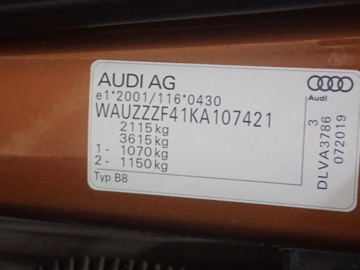 Photo 16 VIN: WAUZZZF41KA107421 - AUDI A4 AVANT 