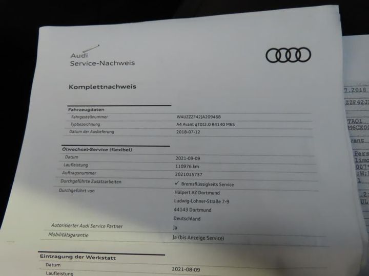 Photo 4 VIN: WAUZZZF42JA209468 - AUDI A4 AVANT 