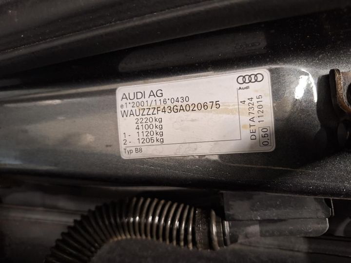 Photo 2 VIN: WAUZZZF43GA020675 - AUDI A4 AVANT 