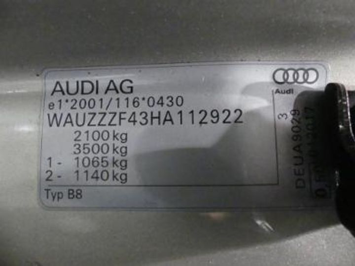 Photo 12 VIN: WAUZZZF43HA112922 - AUDI A4 AVANT DIESEL - 2016 