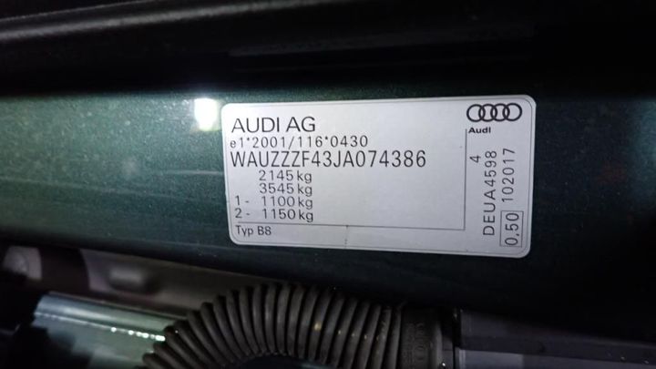 Photo 23 VIN: WAUZZZF43JA074386 - AUDI A4 AVANT 