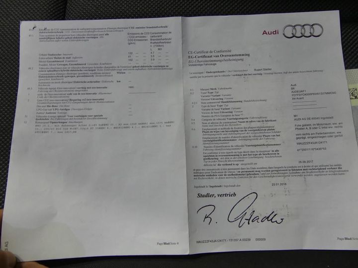 Photo 14 VIN: WAUZZZF43JA124171 - AUDI A4 AVANT 