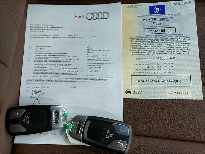 Photo 4 VIN: WAUZZZF43KA018630 - AUDI A4 AVANT 