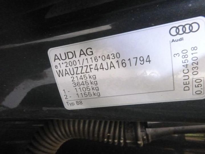 Photo 9 VIN: WAUZZZF44JA161794 - AUDI A4 AVANT 