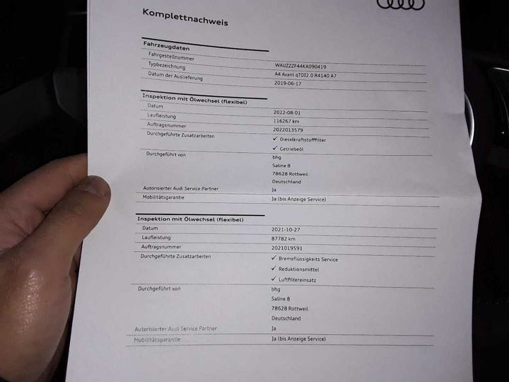 Photo 23 VIN: WAUZZZF44KA090419 - AUDI A4 AVANT 40 TDI S 