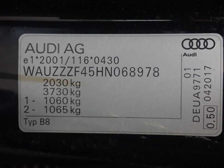 Photo 13 VIN: WAUZZZF45HN068978 - AUDI A4 