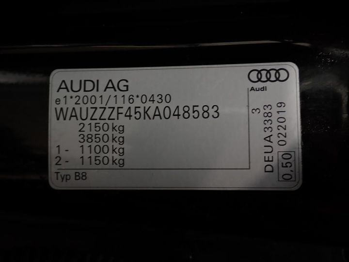 Photo 7 VIN: WAUZZZF45KA048583 - AUDI A4 AVANT 