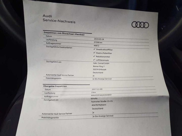 Photo 24 VIN: WAUZZZF46JA060840 - AUDI A4 3.0 TDI QUATTRO 