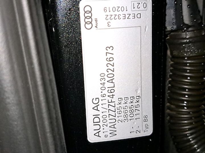 Photo 10 VIN: WAUZZZF46LA022673 - AUDI A4 AVANT DIESEL - 2020 