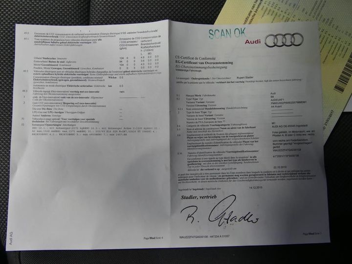 Photo 14 VIN: WAUZZZF47GA030108 - AUDI A4 AVANT 