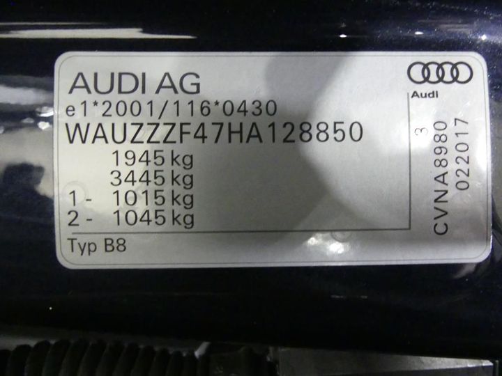 Photo 5 VIN: WAUZZZF47HA128850 - AUDI A4 