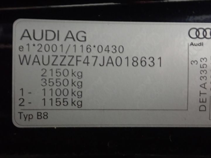 Photo 11 VIN: WAUZZZF47JA018631 - AUDI A4 AVANT 