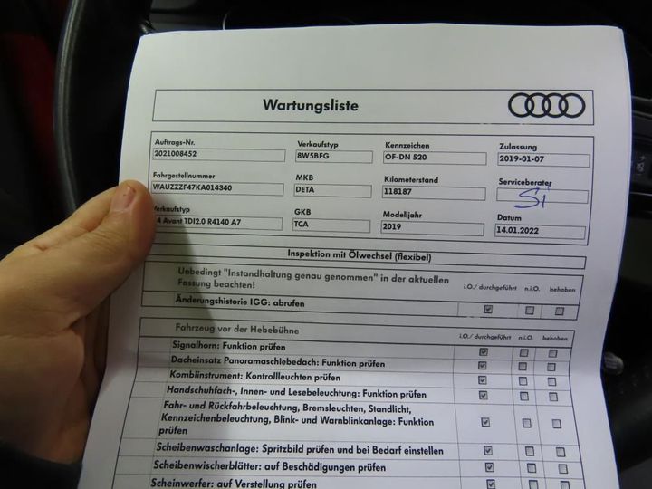 Photo 4 VIN: WAUZZZF47KA014340 - AUDI A4 AVANT 