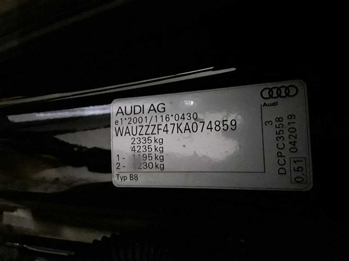 Photo 12 VIN: WAUZZZF47KA074859 - AUDI A4 AVANT 50 TDI 