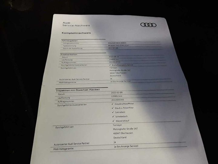 Photo 26 VIN: WAUZZZF48HA180844 - AUDI A4 AVANT 2.0 TDI S 