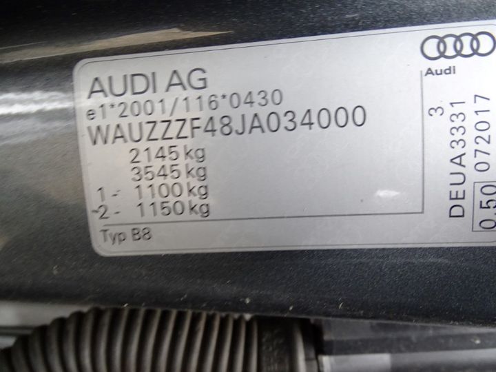 Photo 5 VIN: WAUZZZF48JA034000 - AUDI A4 