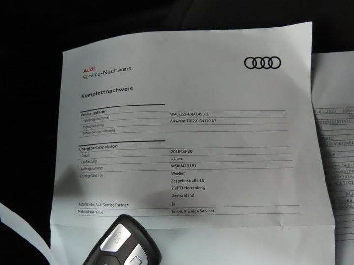 Photo 12 VIN: WAUZZZF48JA149311 - AUDI A4 AVANT 