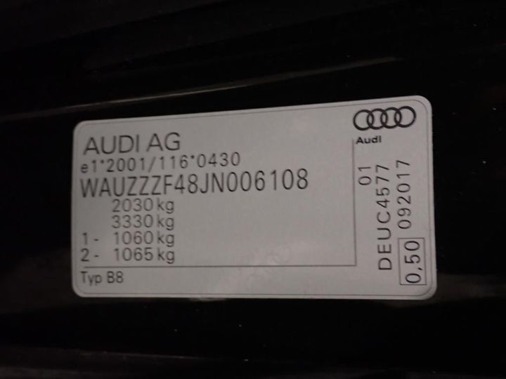 Photo 12 VIN: WAUZZZF48JN006108 - AUDI A4 4P 