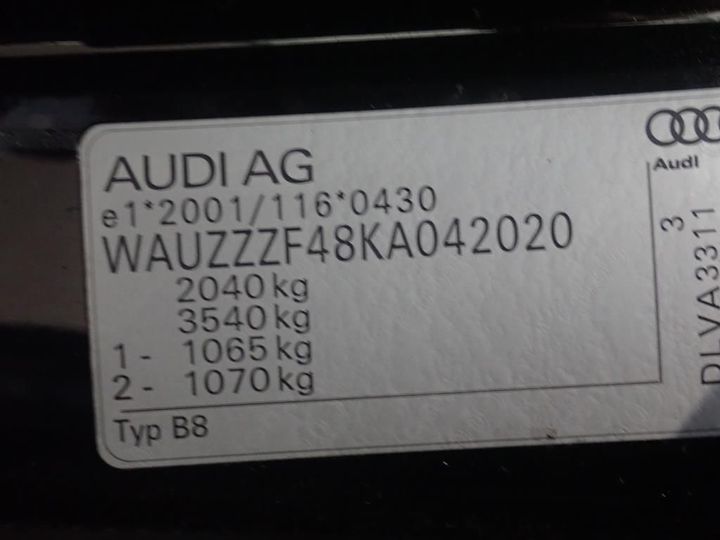 Photo 5 VIN: WAUZZZF48KA042020 - AUDI A4 