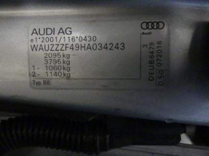 Photo 12 VIN: WAUZZZF49HA034243 - AUDI A4 AVANT DIESEL - 2016 