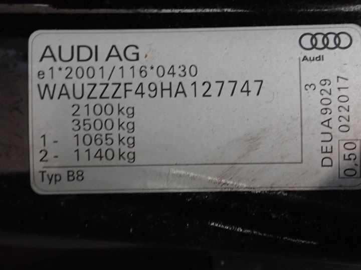 Photo 11 VIN: WAUZZZF49HA127747 - AUDI A4 