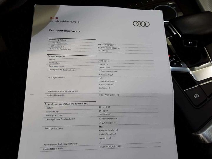 Photo 23 VIN: WAUZZZF49JA216353 - AUDI A4 AVANT 2.0 TDI S 